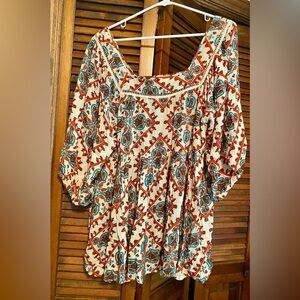 Bohemian Print Women's Top